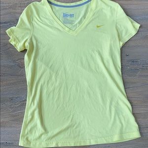 Nike Dri-fit neon yellow shirt